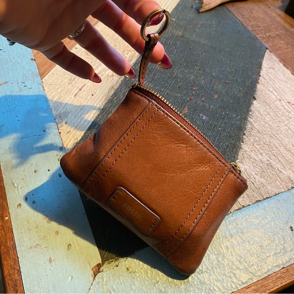 Small FOSSIL Wallet | Leather | Brown | - Picture 7 of 11